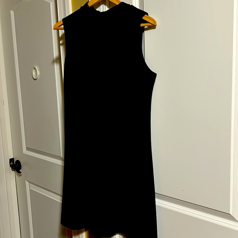 Woman black dress